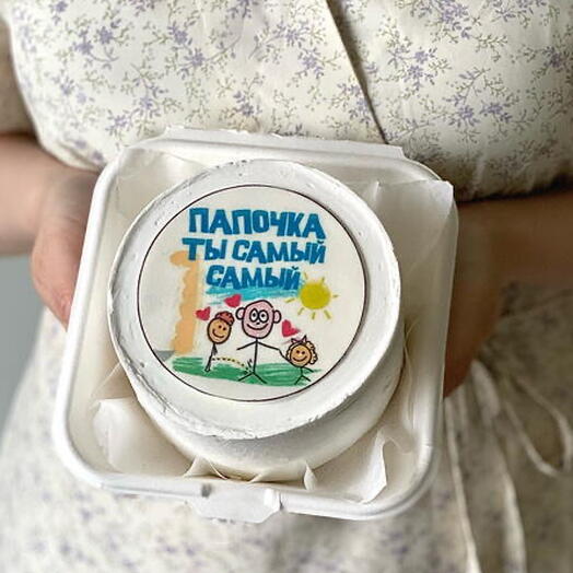 Бенто торт папе «Папочка, ты самый самый»
