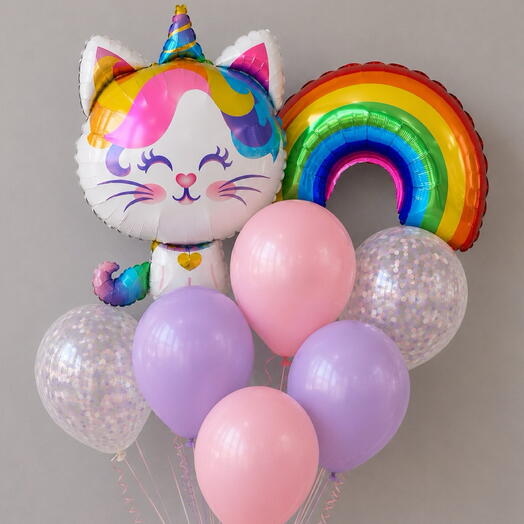 Радужный котёнок 🌈