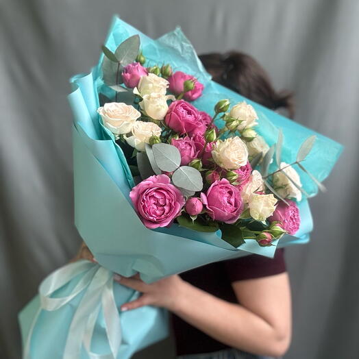 Микс кустовых роз🩷