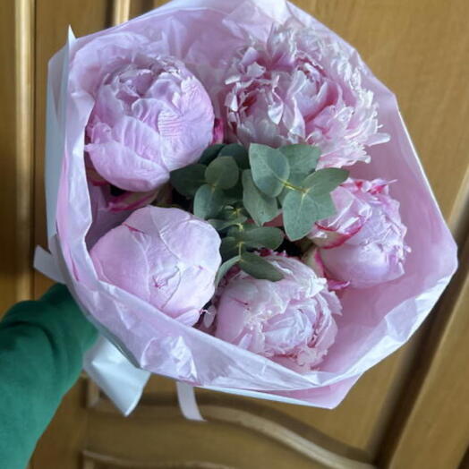Пионы розовые *5