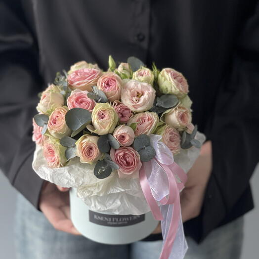 Мини коробочка кустовых роз