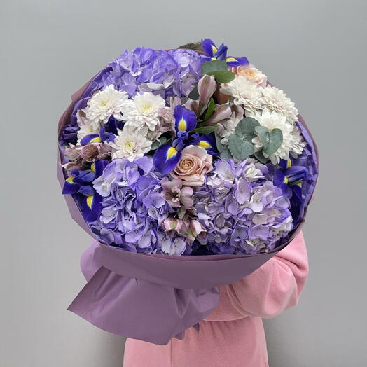Букет «Вечерние Ирисы» 💜