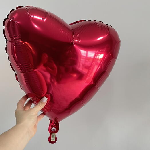 Сердце фольгированое гелий шар