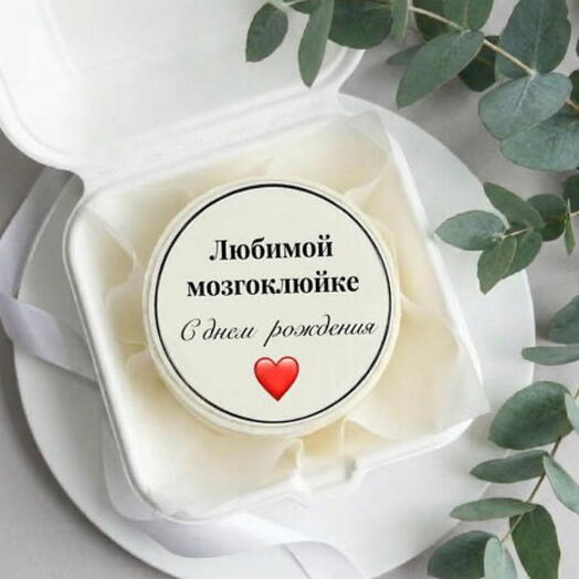 Бенто торт «Любимой мозгоклюйке с днем рождения»