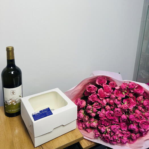 Бенто - торт и пионовидные розы🌹
