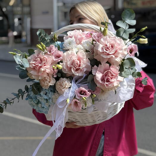 Шикарная большая корзина с красивым и стойким составом 🎀💝
