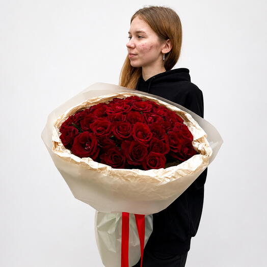 Букет из 35 красных роз
