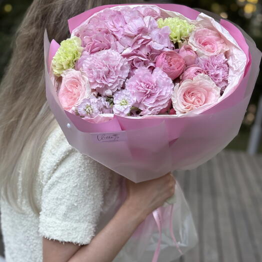 Авторский букет «Розовый зефир» 🎀💘