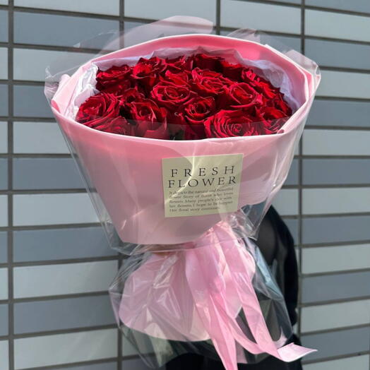 Fresh Flower 🌹 Букет из 21 красной розы 😍Красная роза Розы