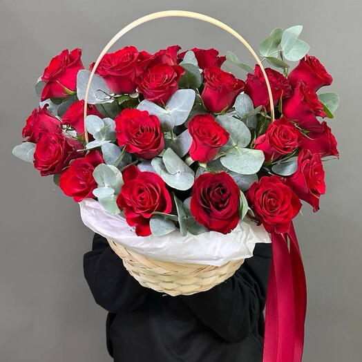 Корзинка с розами