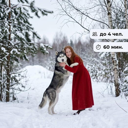 Под прицелом фотографа. Фотосессия с Хаски на природе