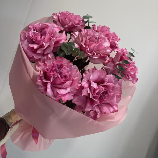 Монобукет ярких роз «для самой самой»