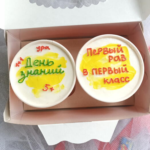 Торт в стакане День знаний