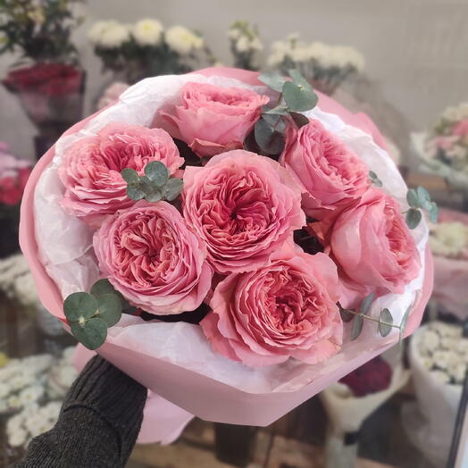 Букет из пионовидных роз 🌸