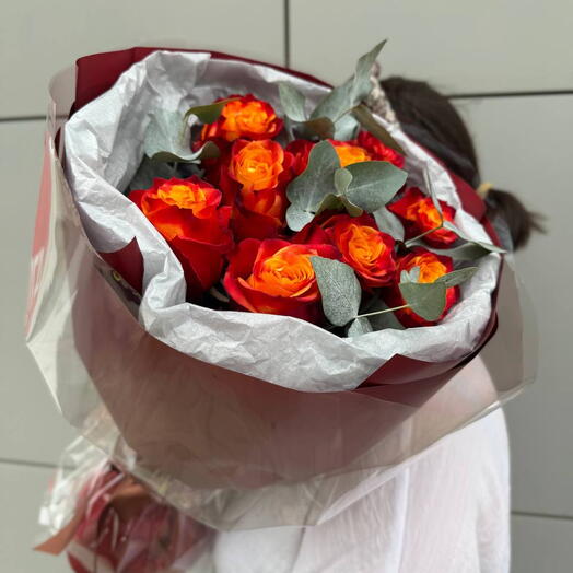 Букет из 9 роз Атомик