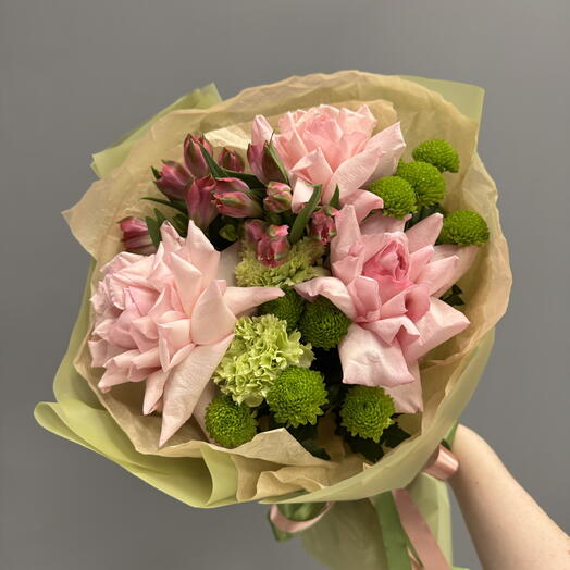 Букет с французским арома-розами🌷🌷🌷
