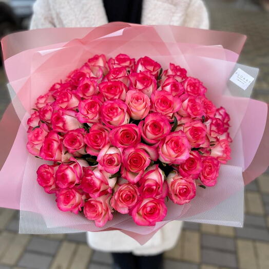 51 Роза в упаковке🌸