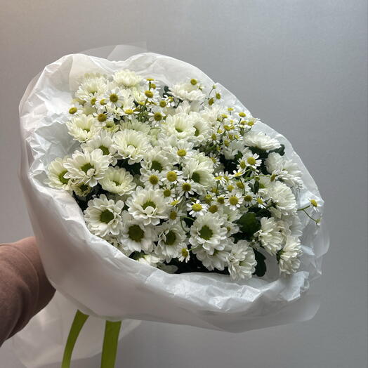 Букет с ромашками и хризантемой🌸