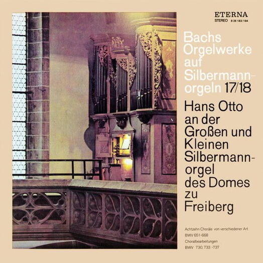 Винтажная пластинка Johann Sebastian Bach, Hans Otto — Hans Otto An Der Grossen Und Kleinen Silbermannorgel Des Domes, EX-