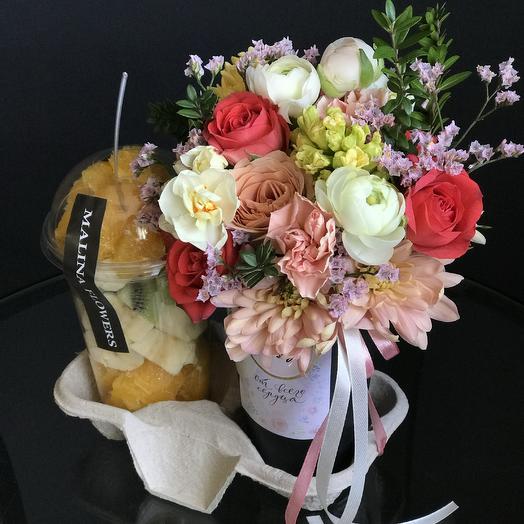 Conjunto De Flores + Frutas