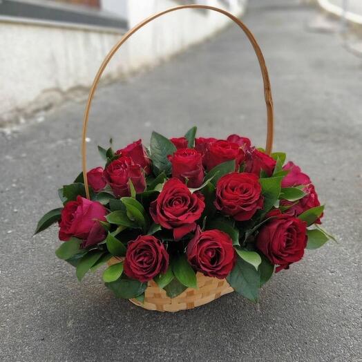 Корзинка с розами