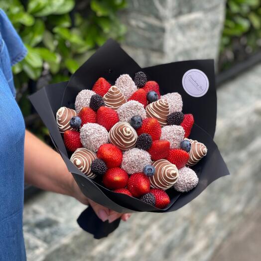 Ramo de Fresas cubiertas de Chocolate 26 S