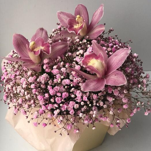 Flowers in a box pink miracle