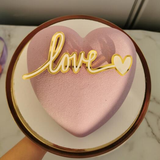 LOVE Mousse cake