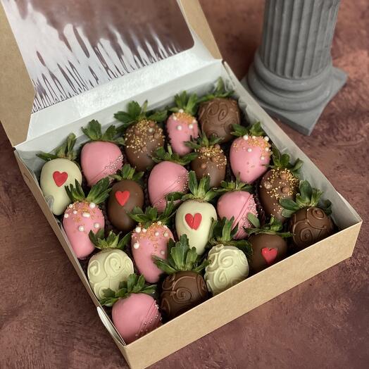 Strawberry box " Summer day"