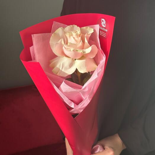 Bouquet of one French rose