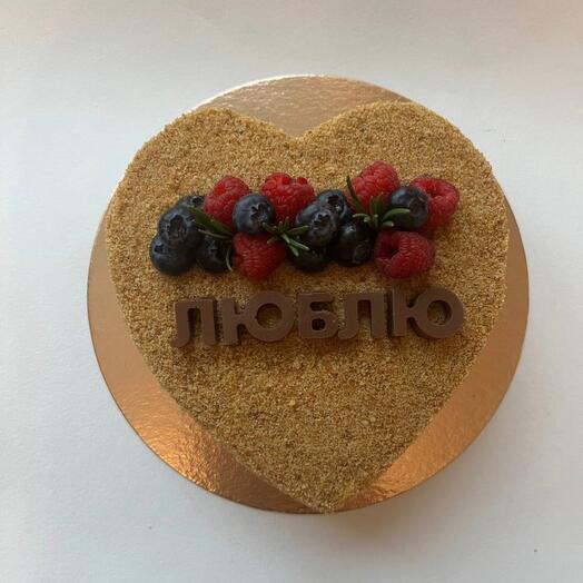 Bento Cake Heart Classic Honey Cake for March 8