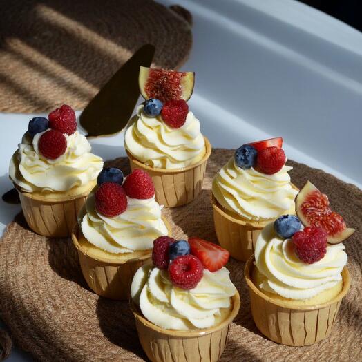 cupcakes con bayas