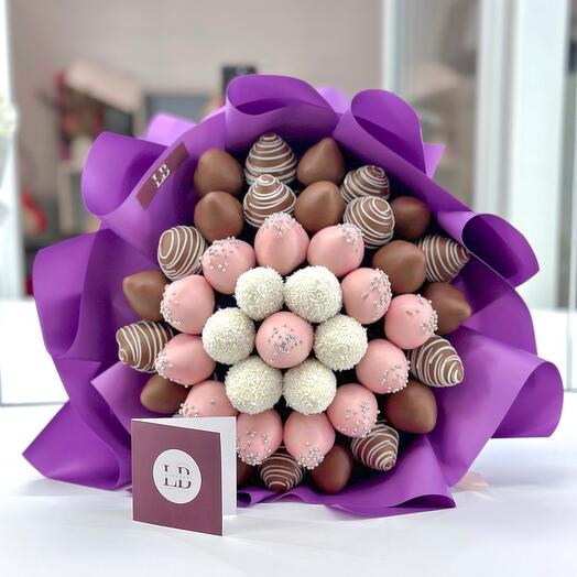 Букет L из клубники в шоколаде