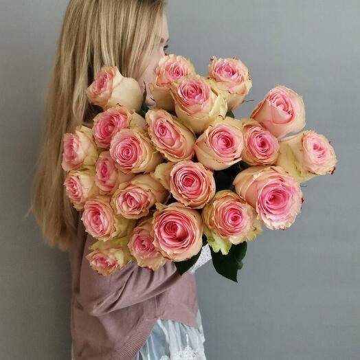 Ramo de 25 rosas ecuatorianas Esperance premium 50-60 cm
