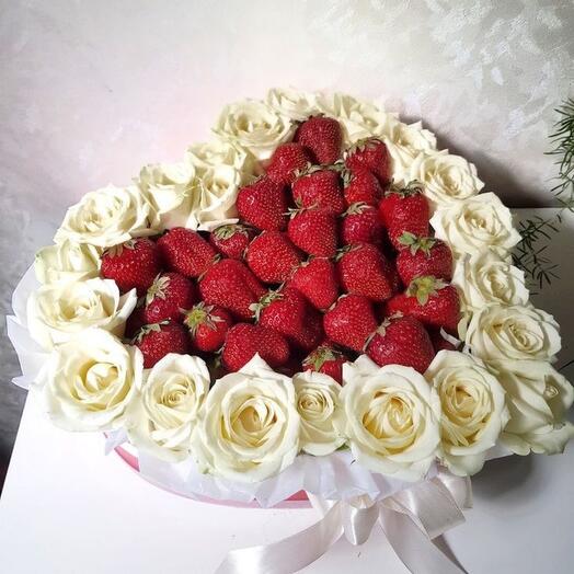 Сердца клубника 🍓