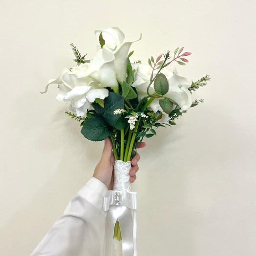 Artificial Bridal  tied bouquet