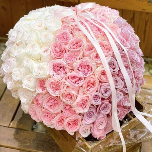 Bouquet of 151 mixed peony rose