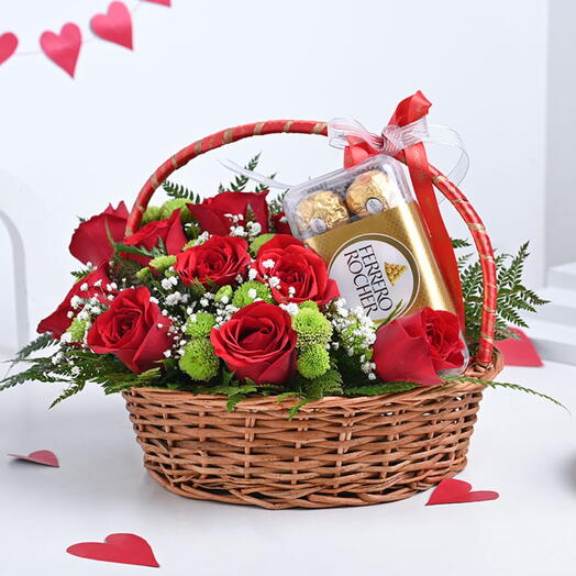 Flowers in a basket