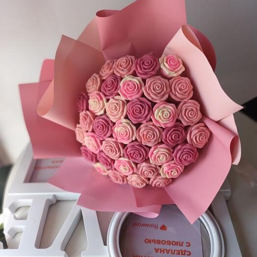 Шоколадный букет 37 роз