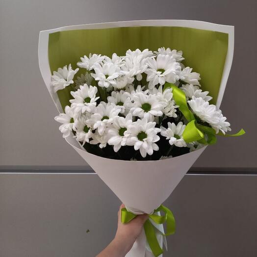 Daisies in the green grave
