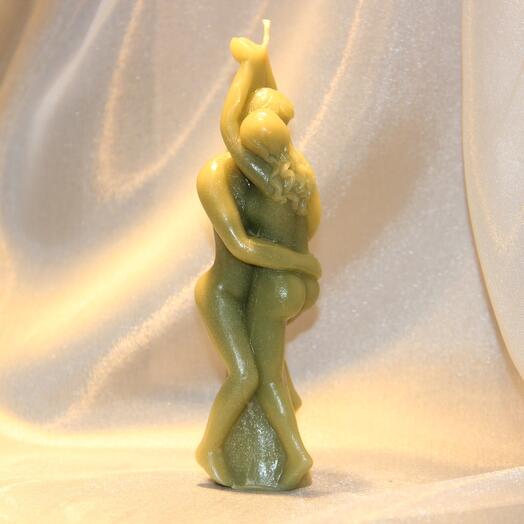 Свеча Влюбленная пара(зеленый)