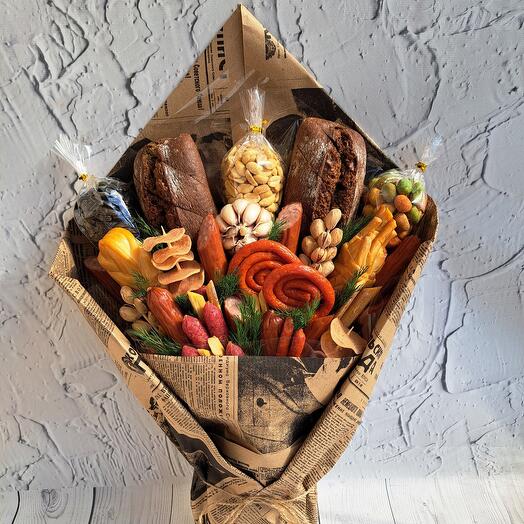 Колбасный букет для мужчины