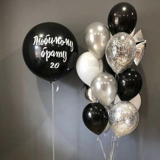 Воздушные шары с гелием в фонтане 98