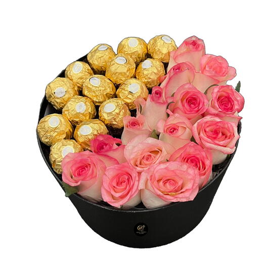 Pink Roses and Rocher Ferroro
