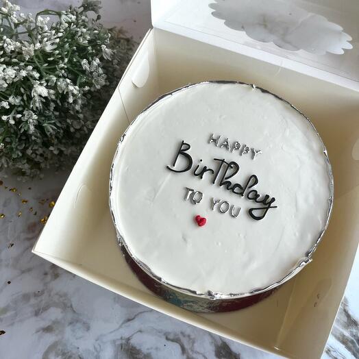 Бенто торт макси 1кг Happy birthday to you на день рождения
