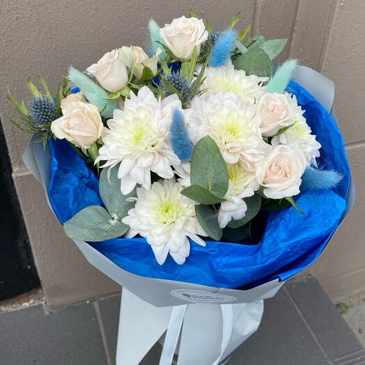 A blue bouquet