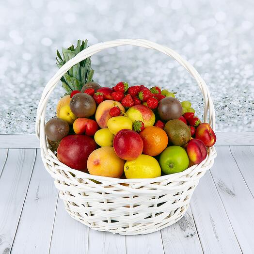 Фруктовая корзина с клубникой, большая 10 кг