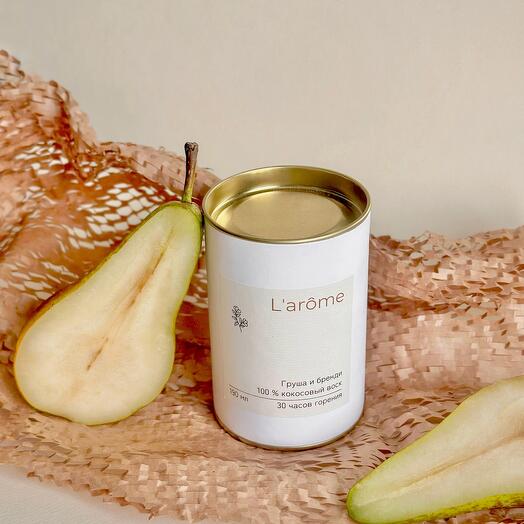 Свеча с ароматом «Груша и бренди»