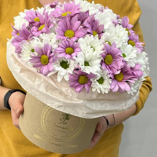 Цветы в коробке микс