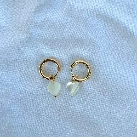 Серьги сердечки